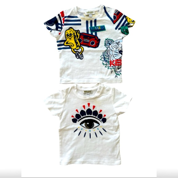 Kenzo Kids Printed T-shirt - Eye & Multi Icons 12 M - Picture 6 of 10